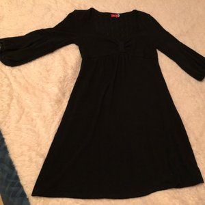 Sexy black sweater dress